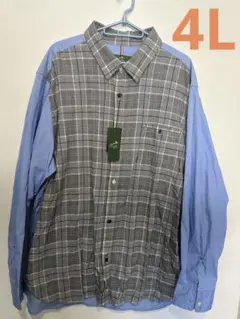 送込【大きいサイズ Bowerbirds Works 長袖 ブロード シャツ 】