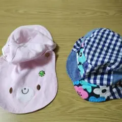 chance ピンク クマの顔 キャップ2点まとめ　46 50