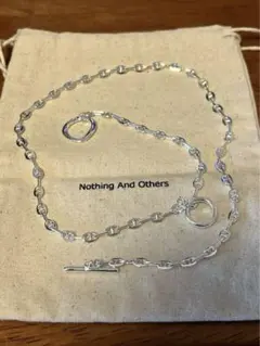 【未使用】Nothing And Others シルバーチェーンネックレス