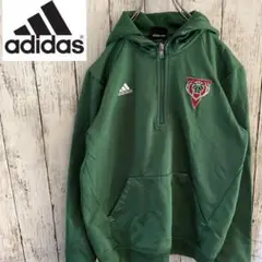【ビンテージ】adidas アディダス パーカー フーディー ハーフジップ