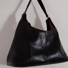 ペレボルサ ショルダーバッグ ハンドバッグ レザー 黒