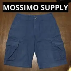 モッシモサプライ　MOSSIMO リップストップ　ハーフ　カーゴパンツ　ネイビー