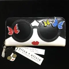 【数回使用】画像が全て アリスアンドオリビア 長財布　alice+olivia 数回使用】画像が全て アリスアンドオリビア 長財布 alice+olivia