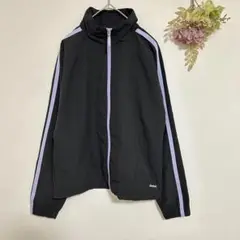 リーボック　ジップアップブルゾン　ジャンパー　ブラック　Mサイズ　Reebok