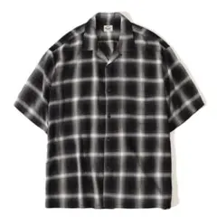 GOLD ONLY ARK RAYON CHECK SS OPEN SHIRT