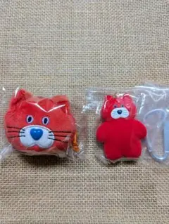 mojojojo 　フィギュア　フェイスマスコット　猫　ネコ　赤　ガチャ