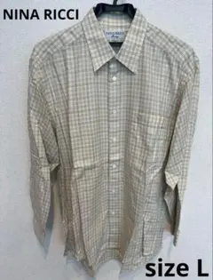 【良品】NINA RICCI ニナリッチ 長袖シャツ サイズL