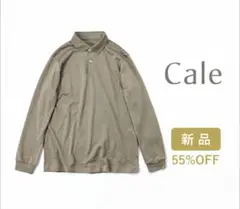 新品6割引 Cale Cotton Polo カル 超長綿ポロシャツ L