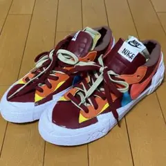 【片方サイズ違い】NIKE ナイキ SACAI×KAWS BLAZER LOW