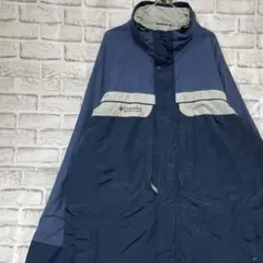 コロンビア　マウンテンパーカーブルーXL ロゴ刺繍アウトドア829