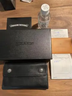 CHROME HEARTS クロムハーツ WAVE CROSS BTN 長財布