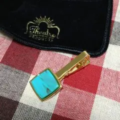 シアタープロダクツ アクリルスクエアカフスピン【ブルー】【美品】