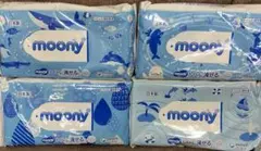 ユニ・チャーム　ムーニーおしりふき　トイレに流せるタイプ　50枚入　4個