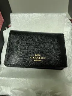 COACH ブラック レザー 名刺入れ 新品未使用