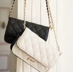 美品herlipto ハーリップトゥTwo-Tone Mini Flap Bag