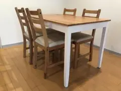 \値下しました!/【IKEA生産終了品】LERHAMNダイニングセット