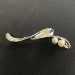 ALPHA CUBIC パールブローチ