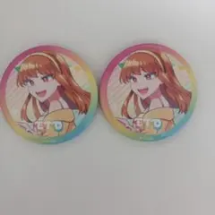 カラフルピーチ ぷぴぱ 缶バ えと