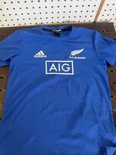 ALL BLACKS アディダス Tシャツ Mサイズ 青