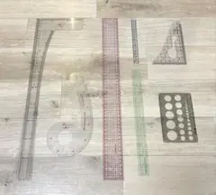 文化服装学院　作図定規　6点セット