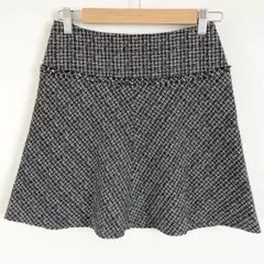 プライベートレーベル　美品　スカート　レーヨン　ツイード