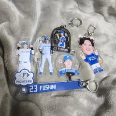 日本ハムファイターズ　日ハム　伏見寅威　キーホルダー　アクキー　セット