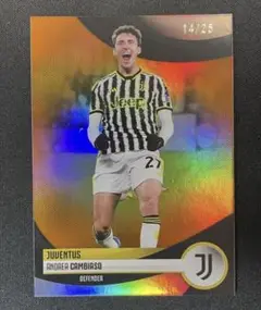 25枚限定 2023-24 Topps アンドレア・カンビアーゾ ユヴェントス