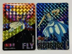 幽遊白書 カードダス SILVER FOX258&FLY221 2枚セット レア