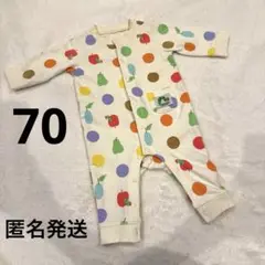 はらぺこあおむし　ロンパース ベビー服　赤ちゃん服　サイズ70 美品　匿名発送