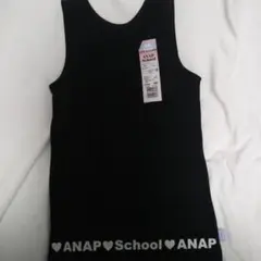 ANAP School カップ付きタンクトップ　黒