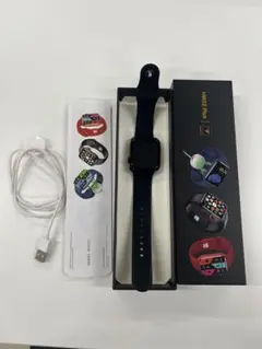 スクエア型　スマートウォッチ 充電器　取説付き