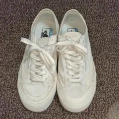 バンズ　オールドスクール　24cm　帆布　白　レディース　VANS