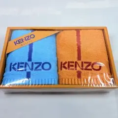 KENZO ケンゾー　フェイスタオル２枚　文字ロゴ