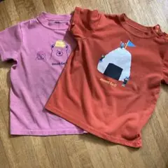 mont-bell おにぎり、ピンクTシャツ　90サイズ　2枚セット　速乾