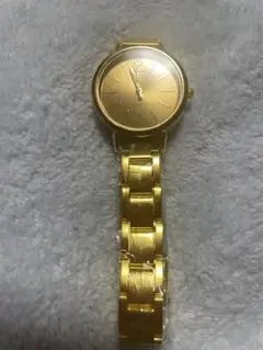 ゴールド アナログ 腕時計 クォーツ