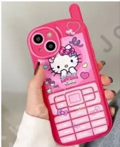 新品 iPhone 13ケース キティーちゃん カバー ピンク スマホ レトロ