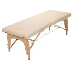 折りたたみ マッサージベッド 木製・有孔 長さ185×幅70×高さ51～83cm