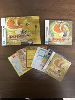 ポケットモンスター ハートゴールドの外箱とソフト用の箱　説明書付