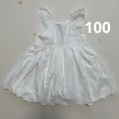 baby gap ホワイト刺繍コットンワンピース100cm