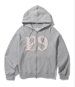 illigo イリゴ ライトグレーパーカー ◇ILLIGO◇ 129 logo patch hood zip-up light gray (ILLIGO