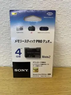未開封 SONY メモリースティック PRO デュオ 4GB MS-MT4G