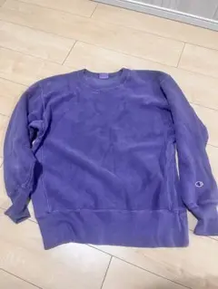 Champion パープル クルーネック トレーナー
