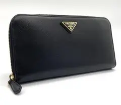 PRADA サフィアーノ ラウンドファスナー 長財布