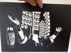 ハンドメイド切り絵70 祭り