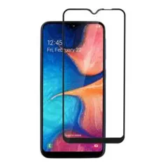 Galaxy A20 A20e SC-02M SCV46 枠黒 ガラス L007
