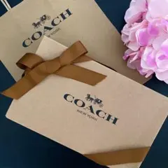 ★プレゼントに♪3点ギフトラッピングセット 新品 COACH コーチ ショップ袋