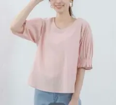 TVC 綿麻５分袖ブラウス