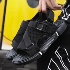 新品 25.5ｃｍ/41 BLK 厚底スポーツサンダル アウトドアサンダル