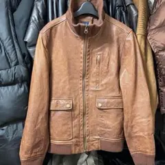 オールドギャップ OLD GAP ヴィンテージ レザージャケット ブラウン M