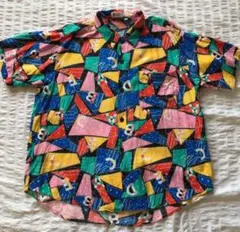 ターキーベアー turkey bear 柄シャツ　レーヨン